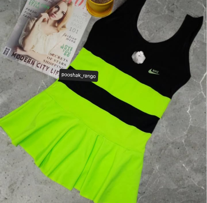 مایو زنانه دامنی نایک بدون کاپ ضدکلر