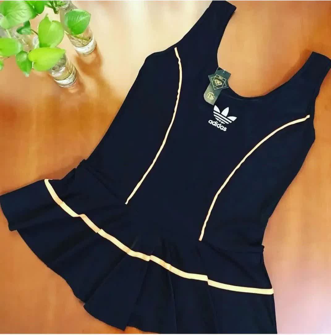 مایو دامنی زنانه سایز بزرگ آدیداس ضدکلر