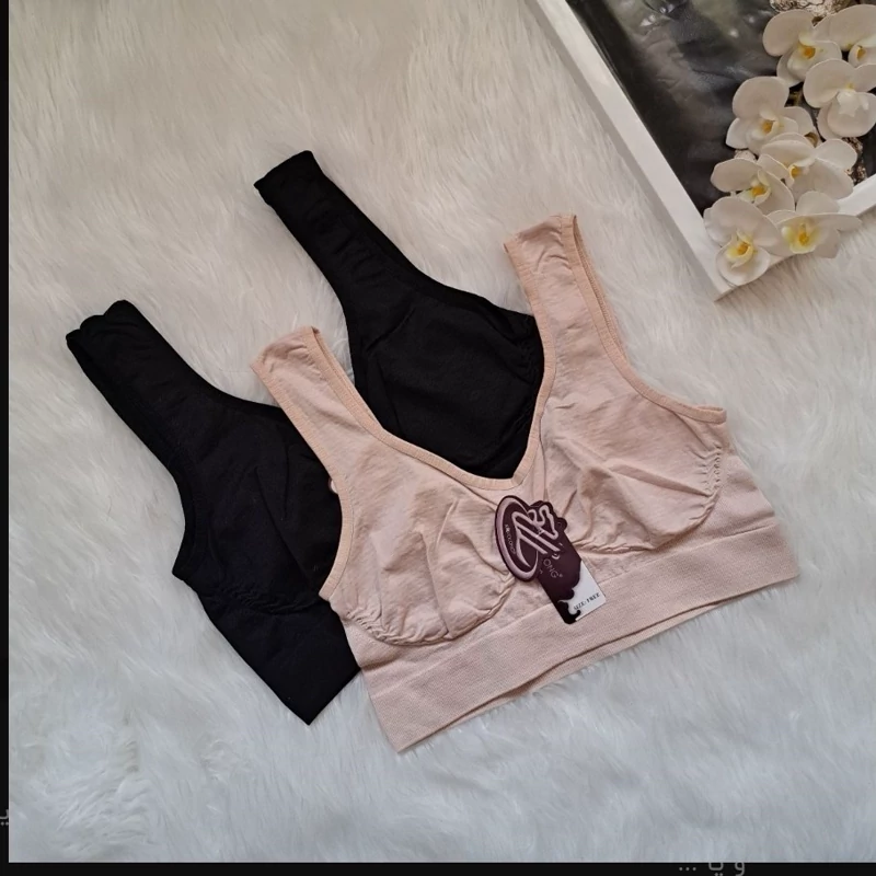 نیمتنه سیملس ورزشی بدون کاپ گرم بالا بسته ۶ عددی و ۱۲ عددی