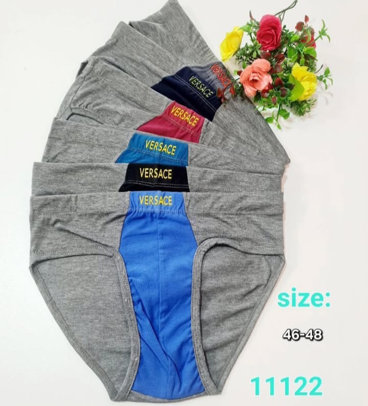 شورت مردانه اسلیپ ملانژ نخی بسته ۱۲ عددی