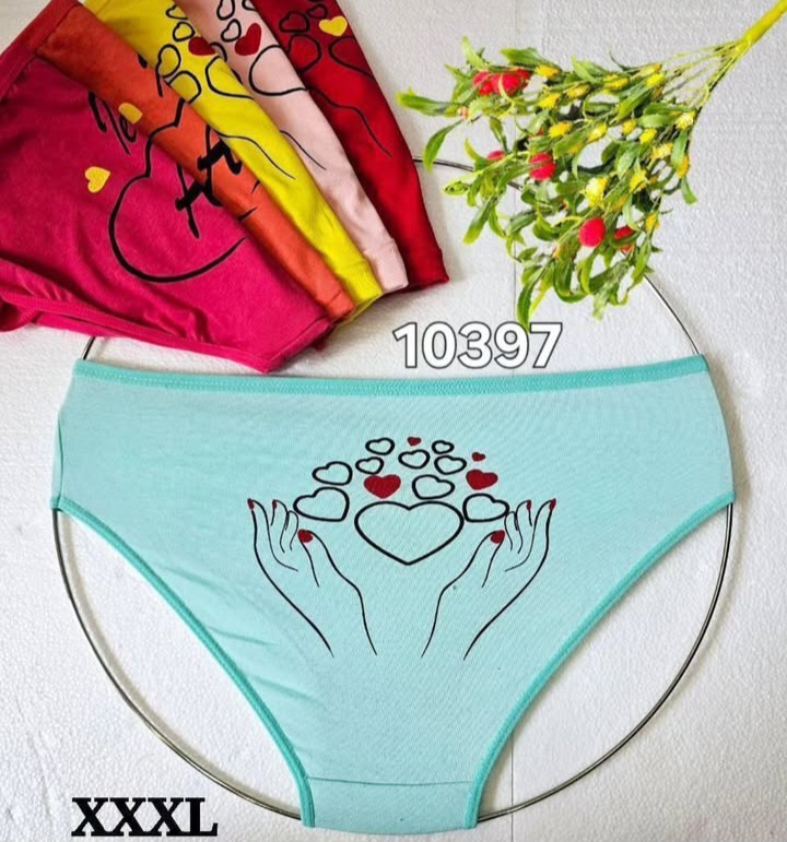 شورت زنانه نخی معمولی پشت چاپ بسته ۱۲ عددی