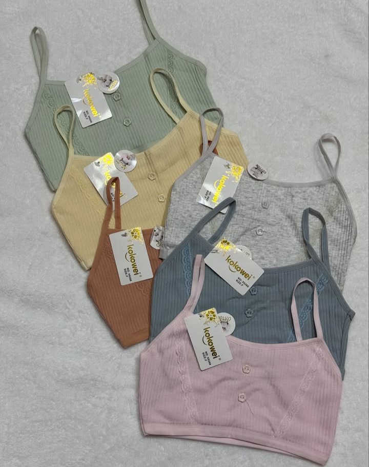 نیمتنه دخترانه اعلا بند باریک بسته ۱۲ عددی