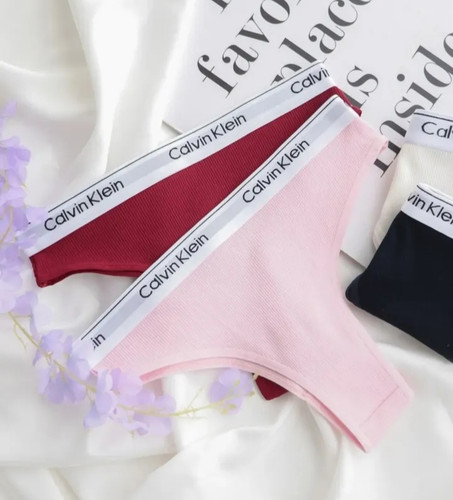 فروش عمده شورت زنانه کبریتی کلوین کلاین مدل بکلس پک ۱۲ تایی پنبه سوپر درجه یک